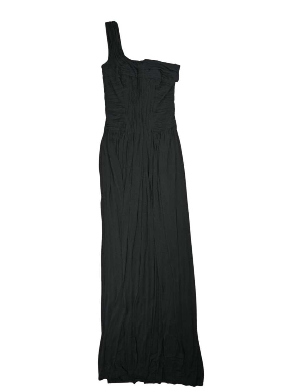 Michael Kors Collection Vintage 2000s Grecian One Shoulder Gown in Black